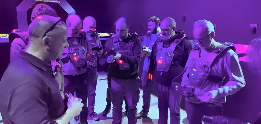 Infrastructuur in actie: Lasershooting met het team